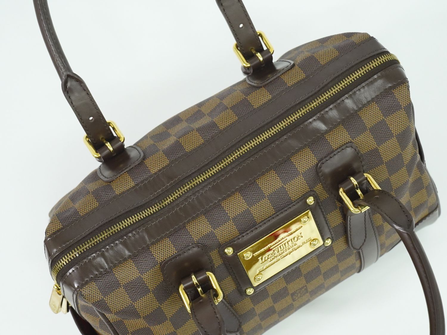 ヴィトン　バークレー　美品 本物 ルイヴィトン LOUIS VUITTON LV バークレー ダミエ エベヌ