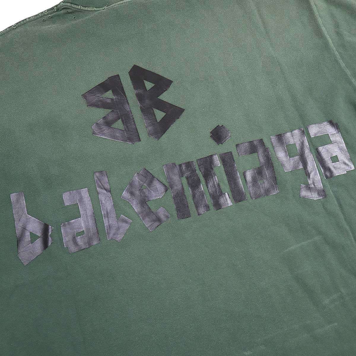 BALENCIAGA バレンシアガ Tape Medium Fit T-Shirt テープロゴTシャツ  