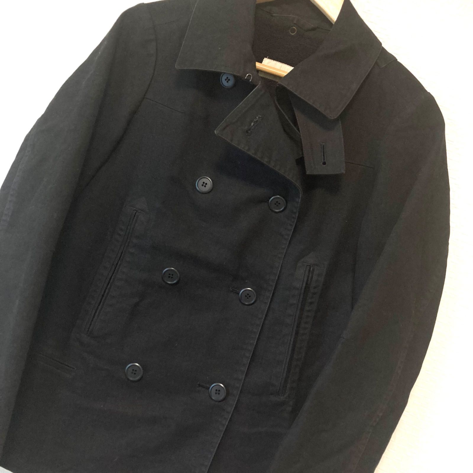 【美品】ツモリチサト　TSUMORICHISATO メンズ　コート TSUMORI CHISATO ツモリチサト ＊トレンチコート 派手裏地 黒 ①