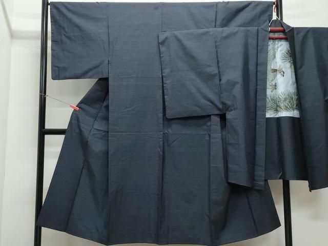 平和屋着物●男性 本場大島紬 アンサンブル 吉祥文 正絹 CAAX0961vf