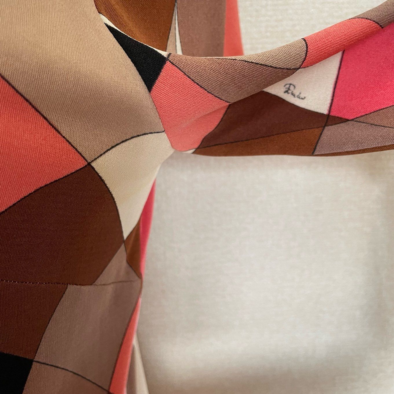 エミリオプッチ ヴィンテージ ワンピース ブラウン ピンク - メルカリ