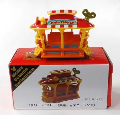 ミニカー　1/77 ジョリートロリー(レッド×オレンジ) 「トミカ ディズニービークルコレクション」 東京ディズニーリゾート限定 中古】ミニカー 1/77 ジョリートロリー(レッド×オレンジ