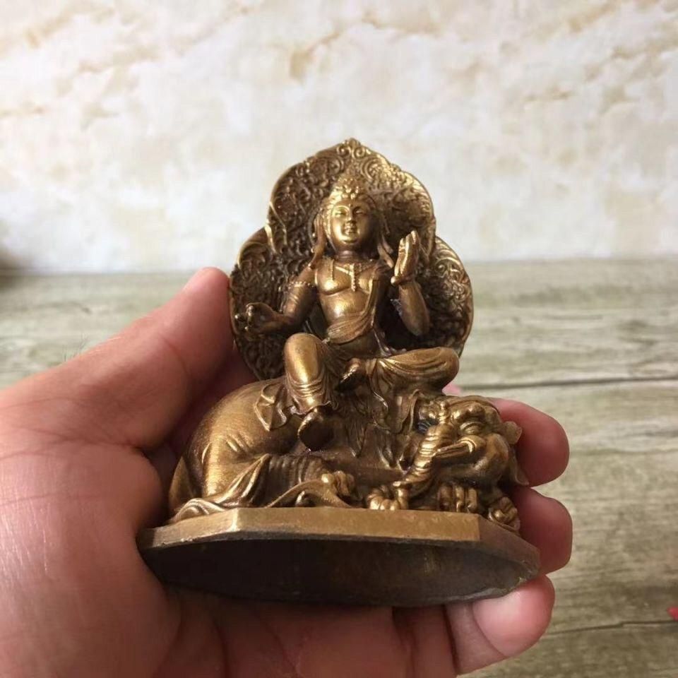 仏教美術 仏像 文殊普賢菩薩 騎青獅子白象 家内 仏堂 茶室 工芸品 置物 仏教美術 仏像 文殊普賢菩薩 騎青獅子白象 家内 仏堂 茶室 工芸