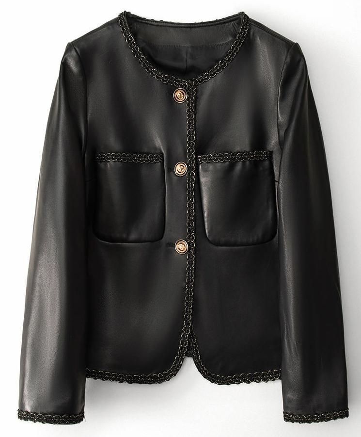 新品限定☆レディース高級 本革↑ラムレザージャケット☆ラムレザー