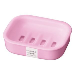 【60セット】 シンプル 石鹸台/ソープディッシュ 【パステルピンク】 材質：PP 『HOME＆HOME』【代引不可】 15,366円