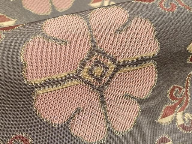 平和屋本店□最高級 人間国宝 北村武資 経錦 六通柄袋帯 花唐草菱文