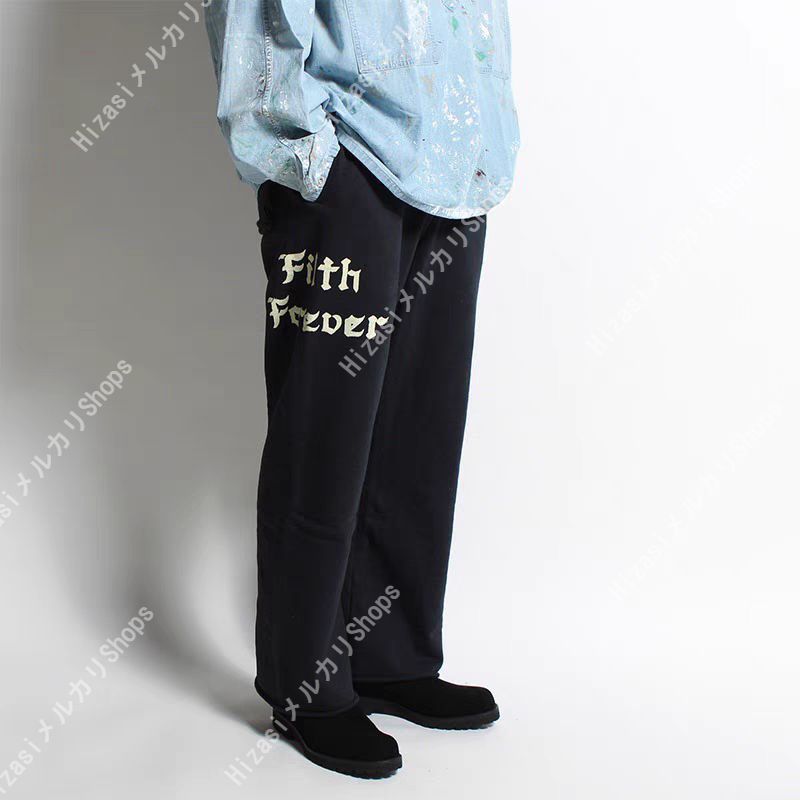 BOWWOW (バウワウ)  ZIP DAMAGED SWEAT PANTS スウェットパンツ ブラック