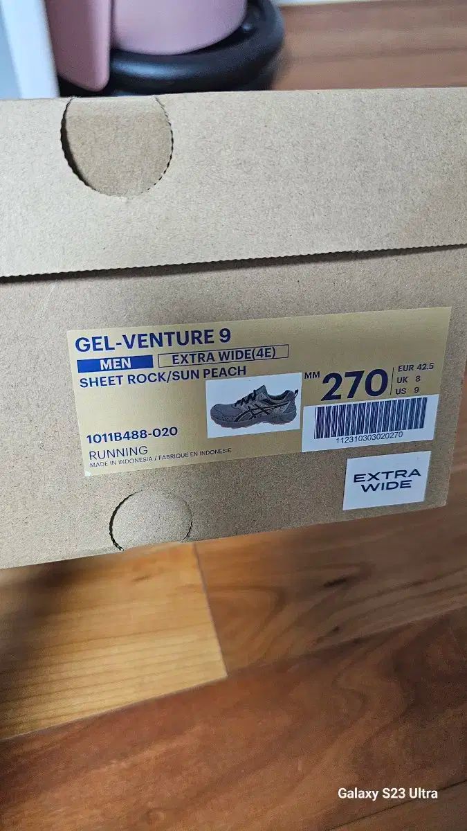 Asics アシックス ゲルベンチャー 9 270 サイズ 4E エクストラワイド