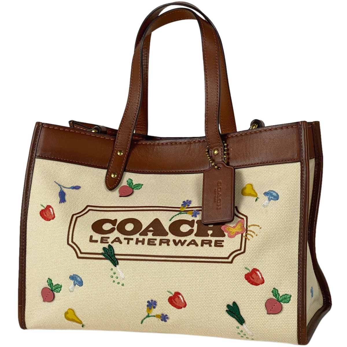 コーチ COACH フィールド トート 30 2WAY ショルダーバッグ フラワー ...