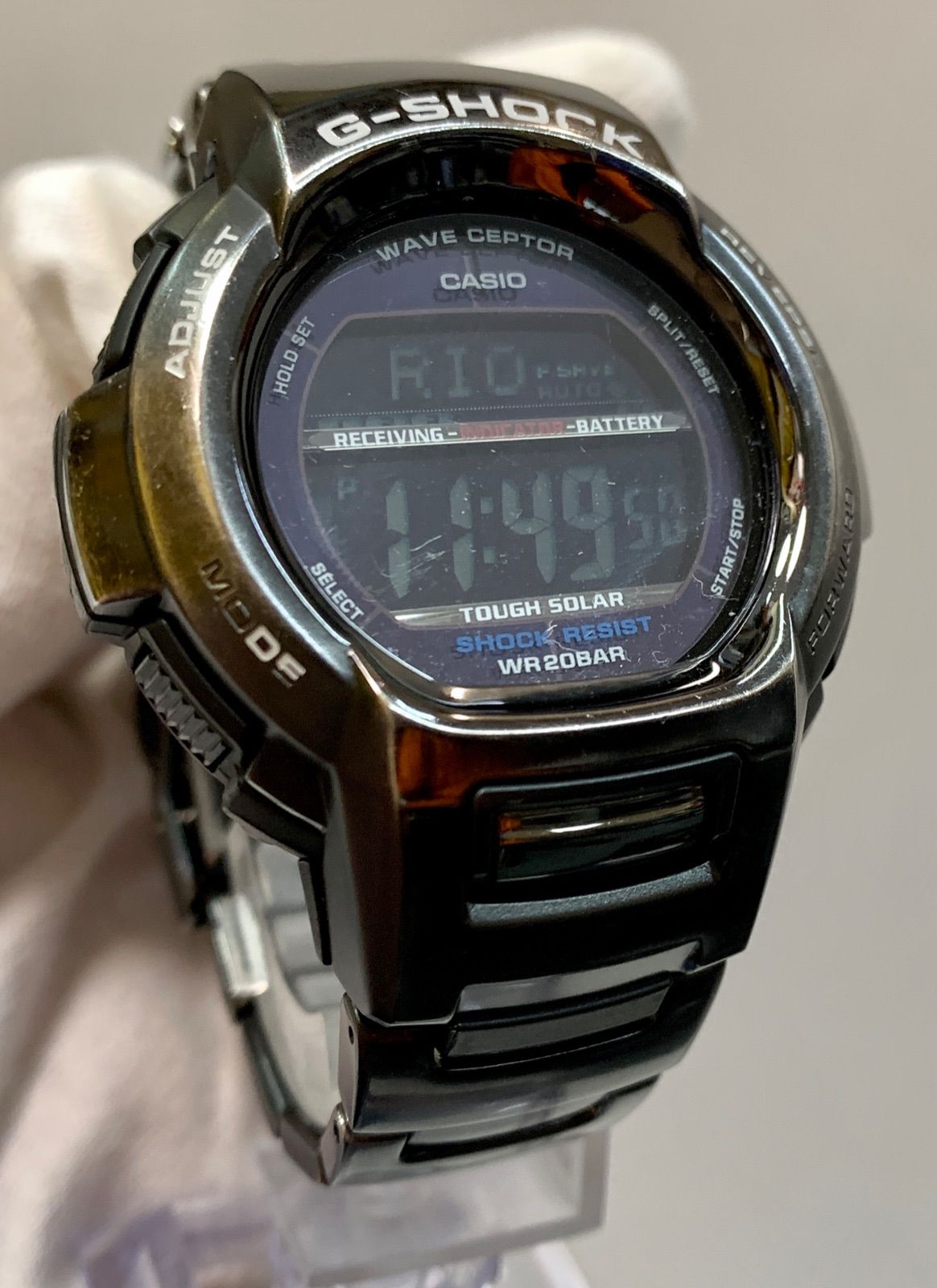 GW-600 第48次南極地域観測隊 電波ソーラー 黒メタル - 時計