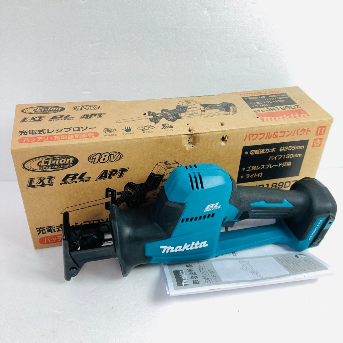 ＊＊MAKITA マキタ 18V 充電式レシプロソー 本体のみ バッテリ 充電器別売り JR189DZ ブルー