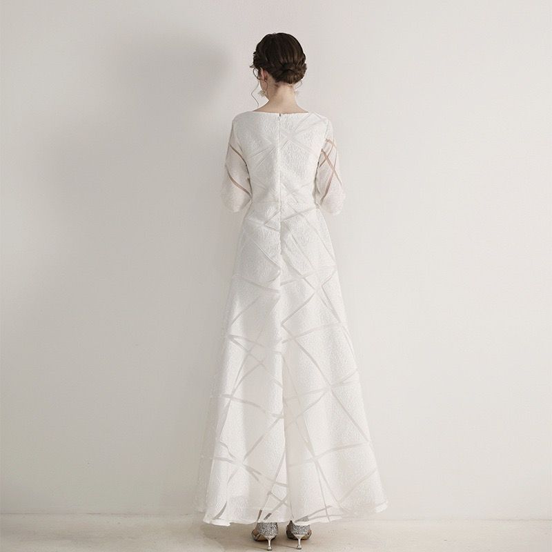 ロング Aラインドレス