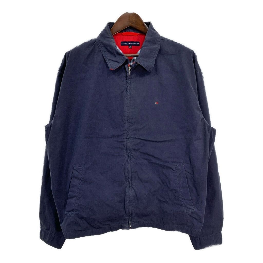 TOMMY HILFIGER トミーヒルフィガー スイングトップ ネイビー (メンズ XL) 中古 古着 T2388