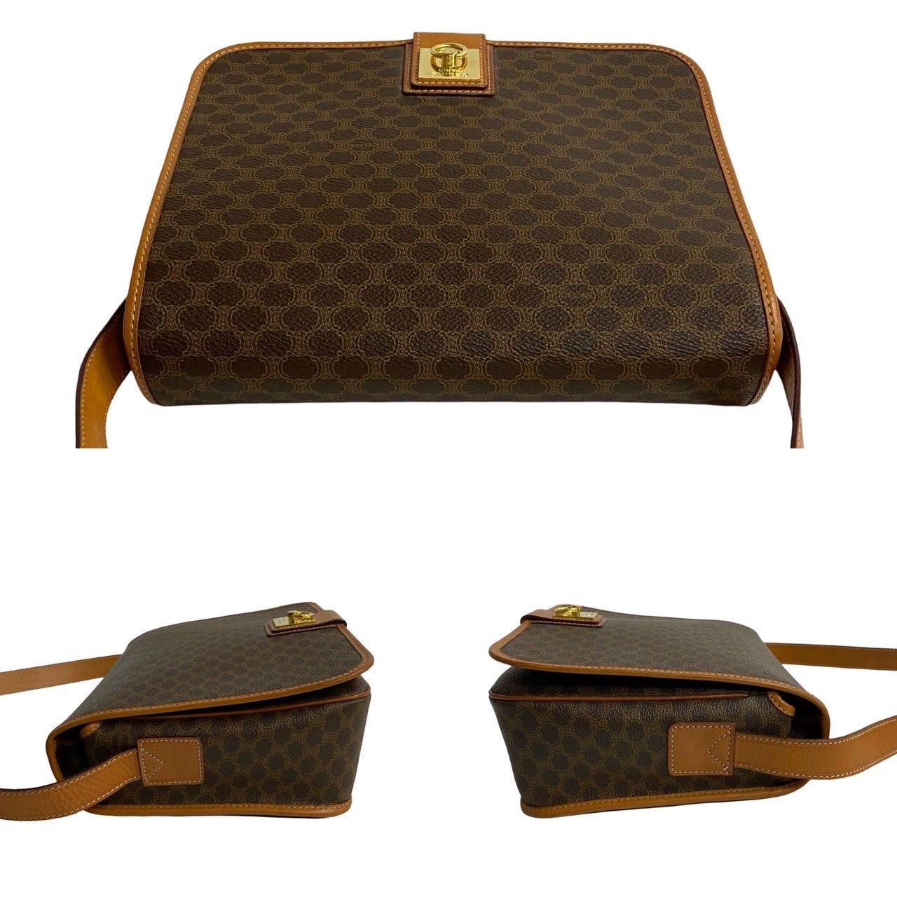 セリーヌ マカダム ブラゾン トリオンフ 2way ショルダーバッグ 極 美品 CELINE セリーヌ マカダム ブラゾン トリオンフ 柄 ロゴ