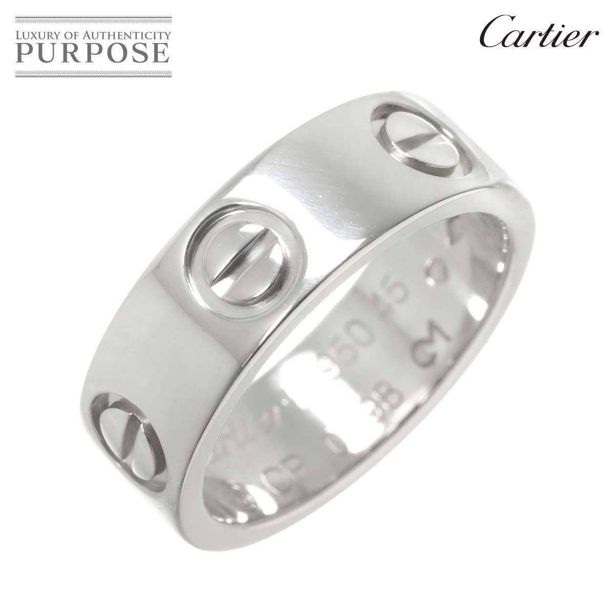 カルティエ Cartier ラブ 45 リング Pt プラチナ 指輪 Love Ring 90284138