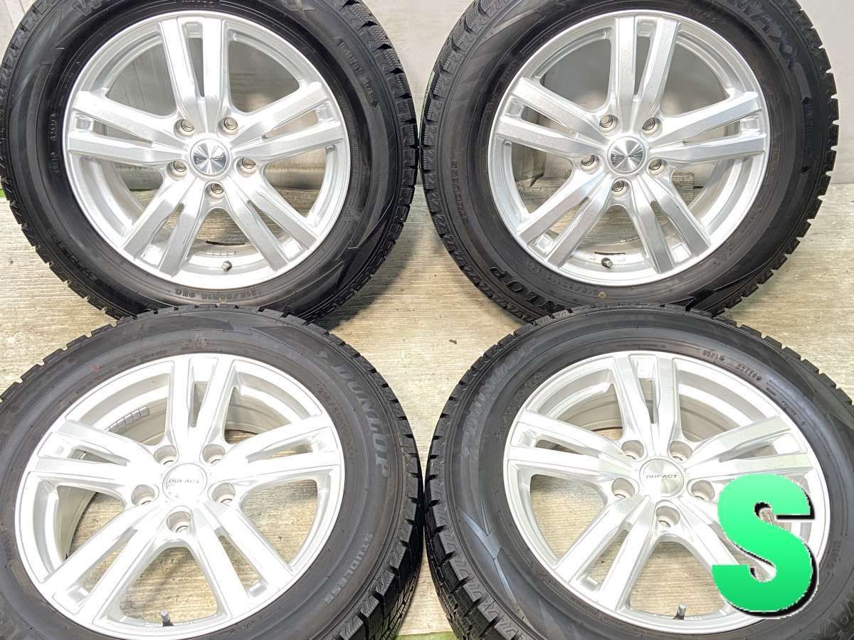 DUFACT 16x6.5J+40 5H-114.3 中古4本＆DL WINTERMAXX WM02 205