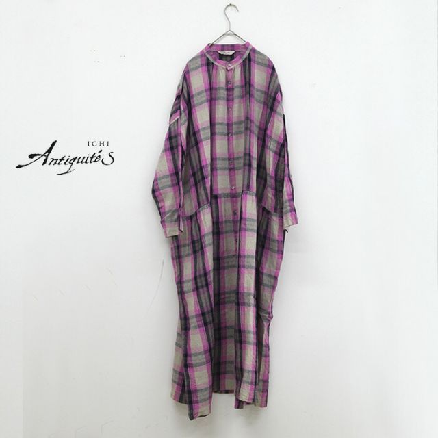 イチアンティークス ワンピース ICHI ANTIQUITES 1000916 L|C TARTAN DRESS レディース タータンドレス 2502