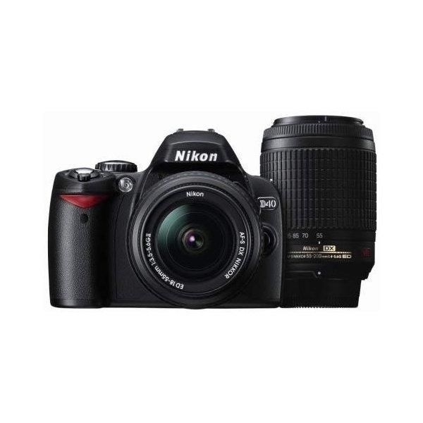 Wズームキット ニコン Nikon D40 ダブルズームキットII ブラック Wズームキット ニコン Nikon D40 ダブルズームキットII ブラック