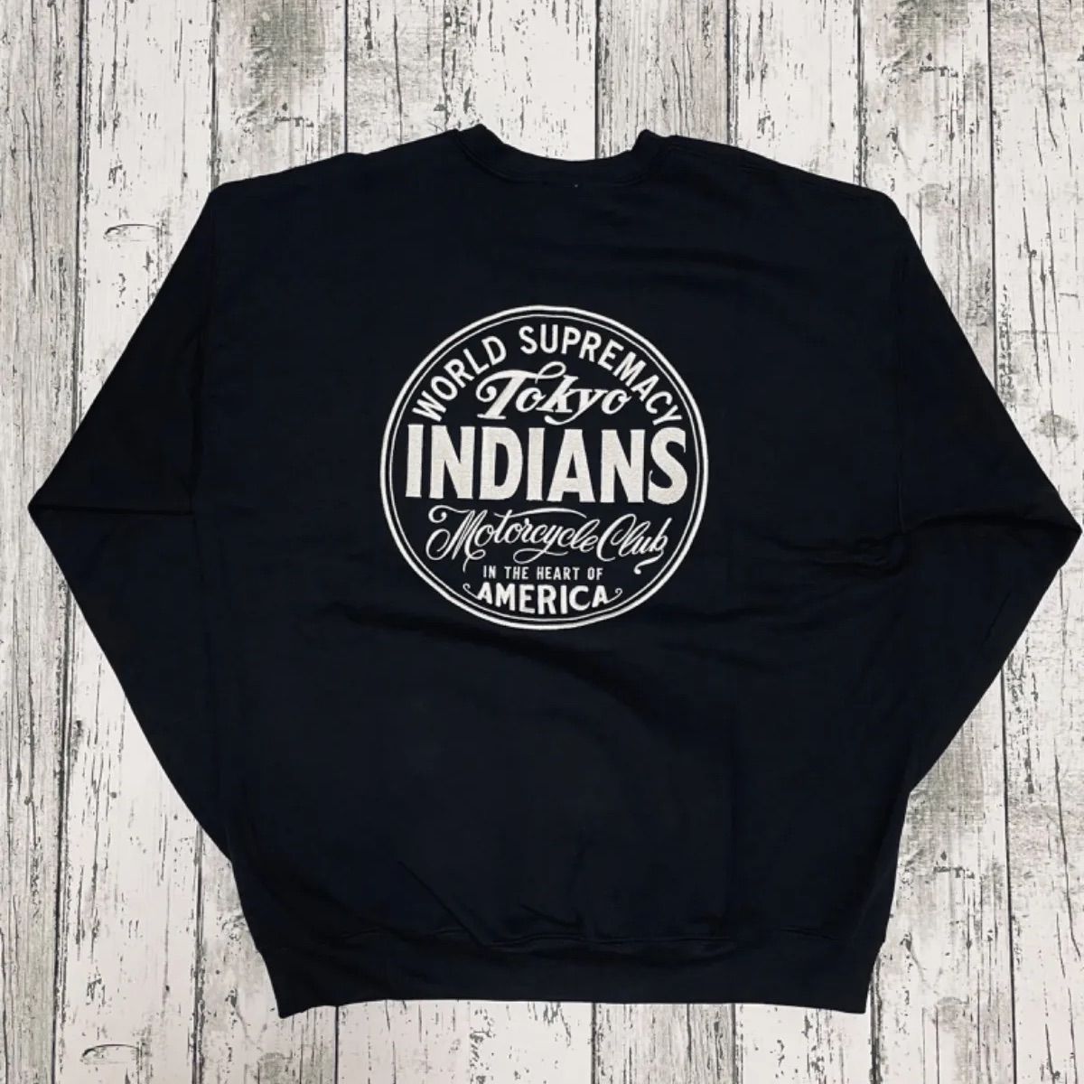 TOKYO INDIANS Timc Inc 東京インディアンズ スウェット L 東京インディアンズ TIMC 刺繍 スウェット L ネイバーフッド