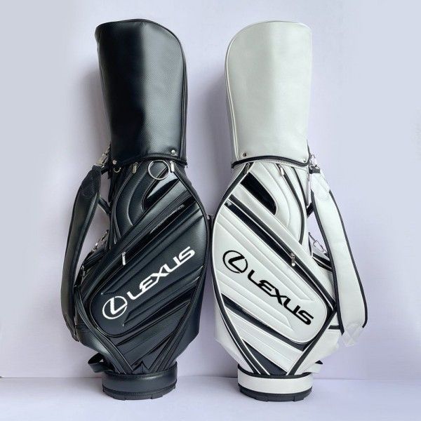 キャディバッグ LEXUS レクサス 白 セルフスタンドバッグ ゴルフバッグ