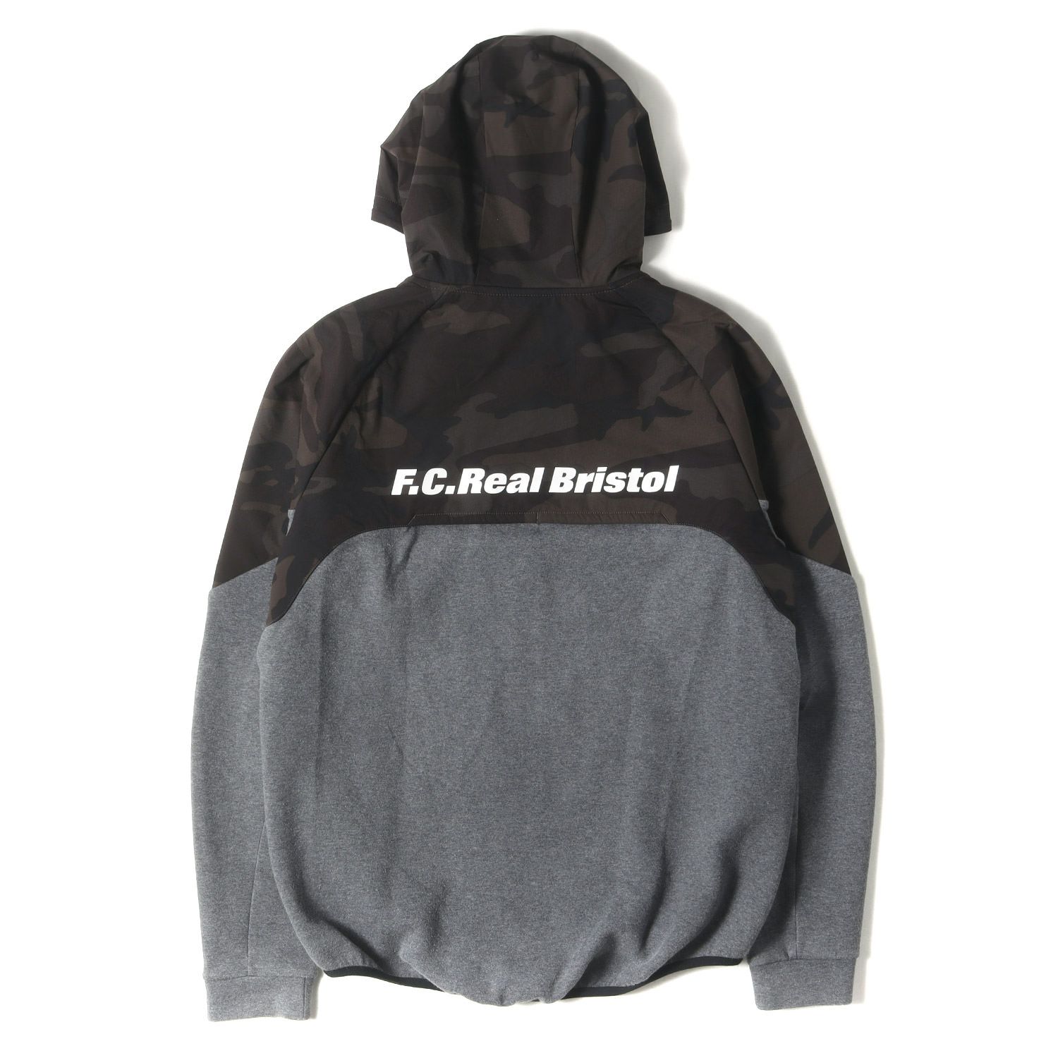 F.C.Real Bristol エフシーレアルブリストル パーカー グレー サイズ:L 