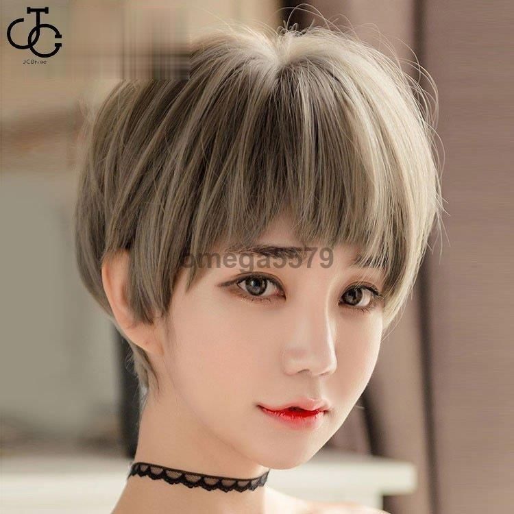 レディースウィッグ フルウィッグ 女性用ウイッグ ショート おしゃれ フルウィッグ 耐熱ウィッグ 自然 ウイッグ エクステンションかつら イメチェン