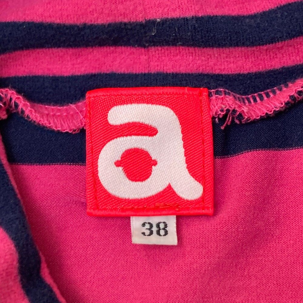 アルチビオ　38サイズ　ピンクストライプセーター サイズ：38 ARCHIVIO アルチビオ 長袖タートルネックTシャツ ボーダー