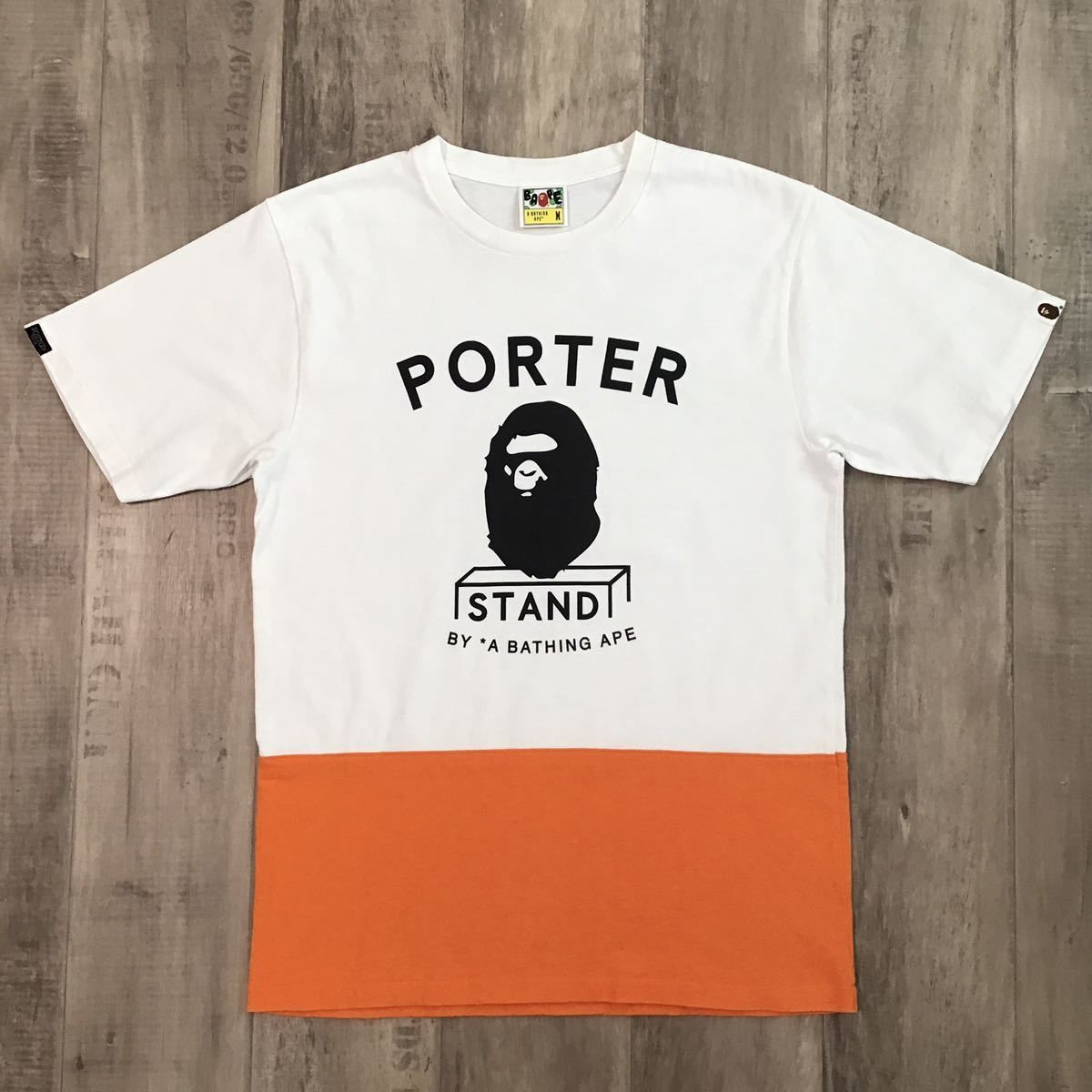 BAPE × PORTER Tシャツ Mサイズ a bathing ape エイプ ベイプ ア