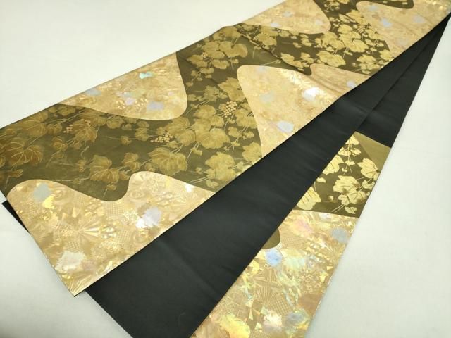平和屋着物○金彩友禅作家 金彩の魔術師 堀省平 金煌織 六通柄