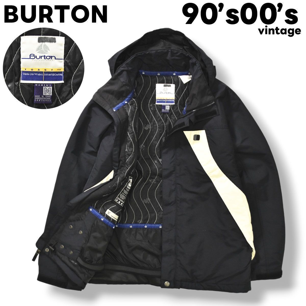 テック系】 90s00sヴィンテージ バートン BURTON ナイロンジャケット スノーボード M ブラック レディース メンズ ユニセックス♪ -  メルカリ