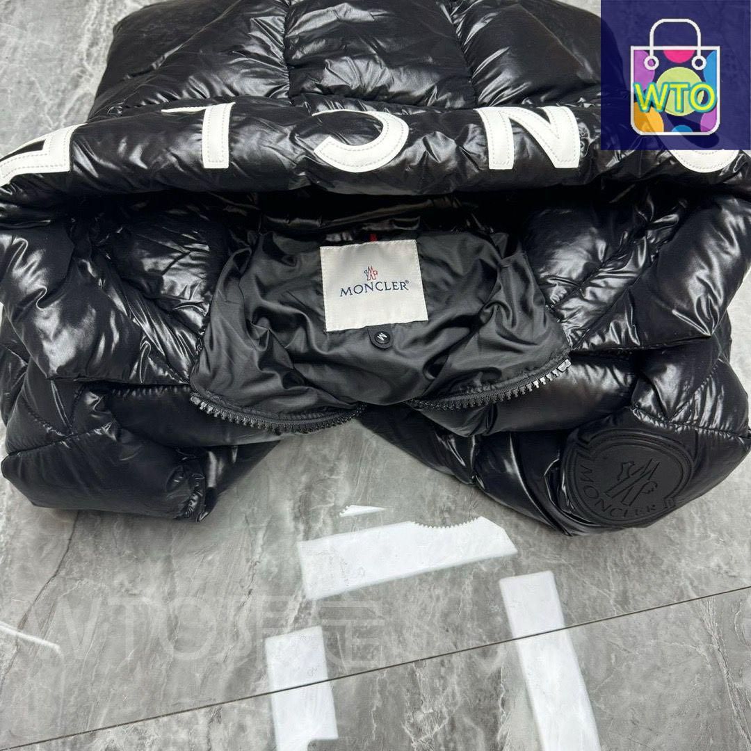 【美品】モンクレール JERSEY ダウンジャケット ロゴ金具 　ブラック MONCLER - モンクレール ダウンジャケット 128cm 黒 MONCLER