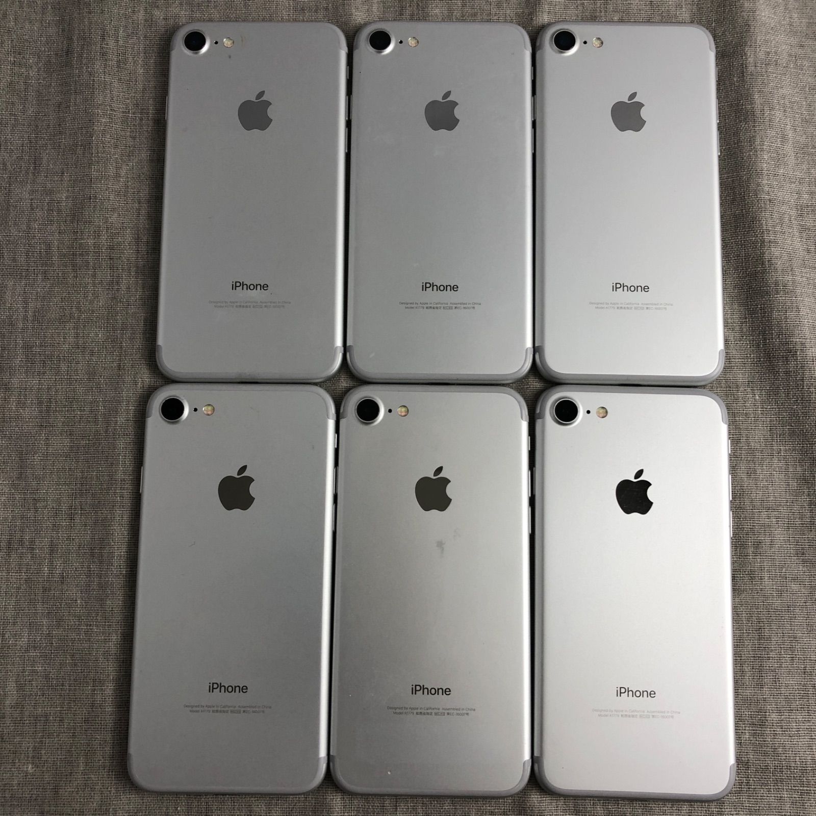 iPhone　A1902 A1906 A1779 ジャンク ◇ジャンク品◇【6点セット】iPhone7 シルバー 32GB（A1779）【大キズ