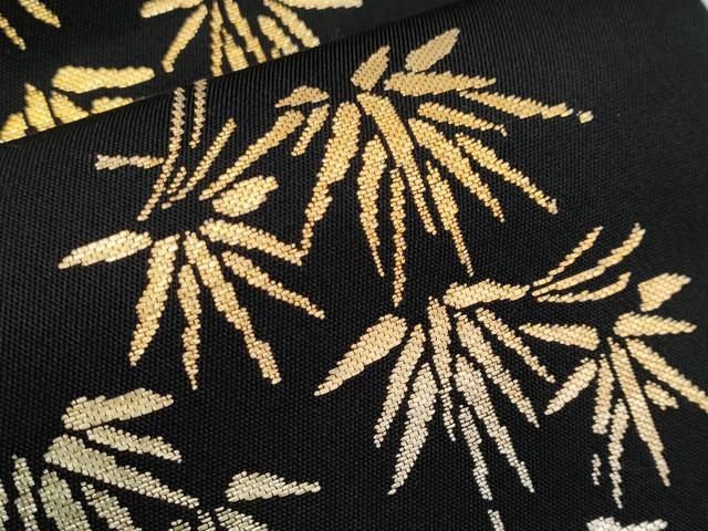 美品 長尺 ■ 極上 龍村平蔵柄 本袋帯 威毛錦柄 金銀糸 黒地 逸品 2311251033kdjqk.jpg