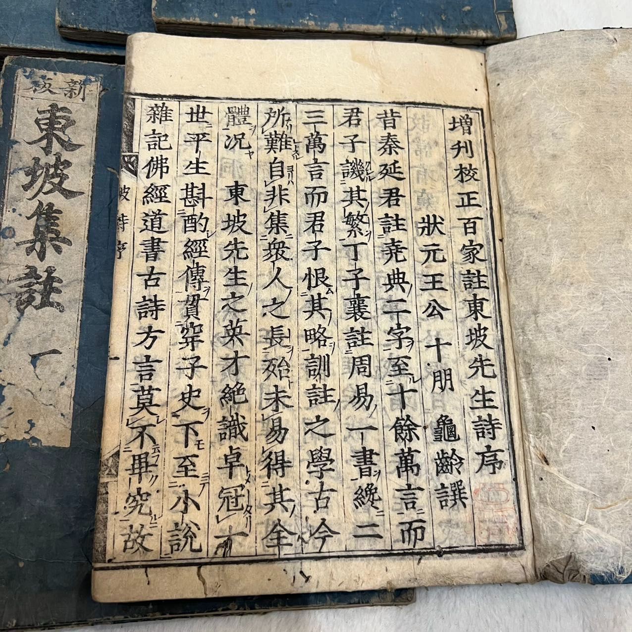 和本 東坡集注 新板 1〜25巻 目録付 欠15 16巻