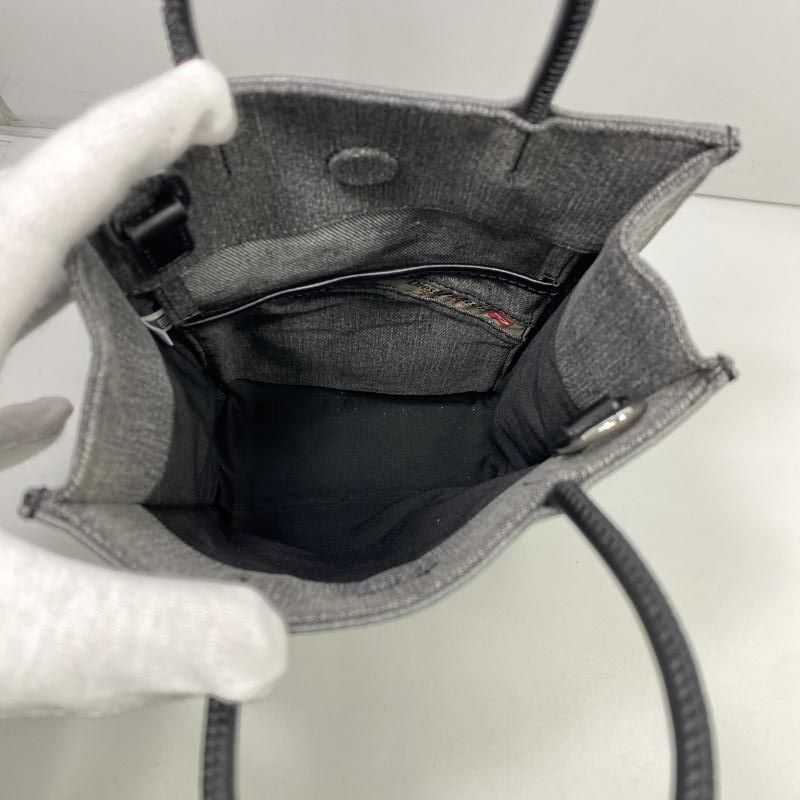 ✨極美品✨ DIESEL ディーゼル 2way デニム 本革　バッグ 希少 未使用 ディーゼル 2wayバッグ 未使用級希少DIESELディーゼル 2way