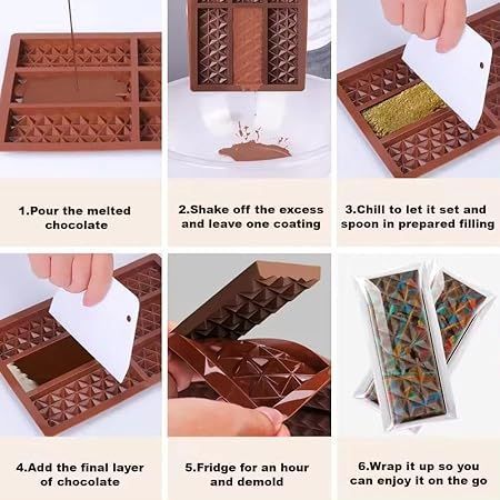 ☆個包装袋100枚付き☆ フィックスチョコも作れる 板チョコ型