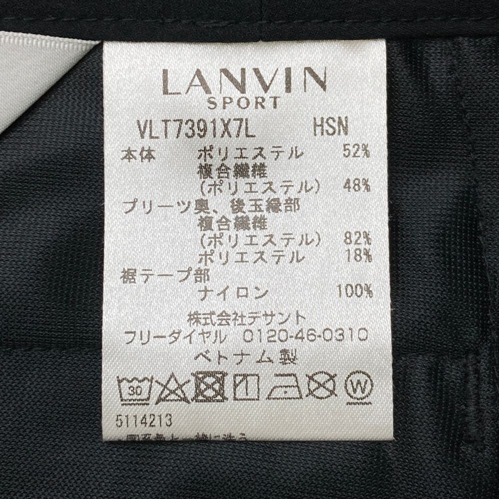 サイズ：M LANVIN SPORT ランバン スポール プリーツスカート ブラック