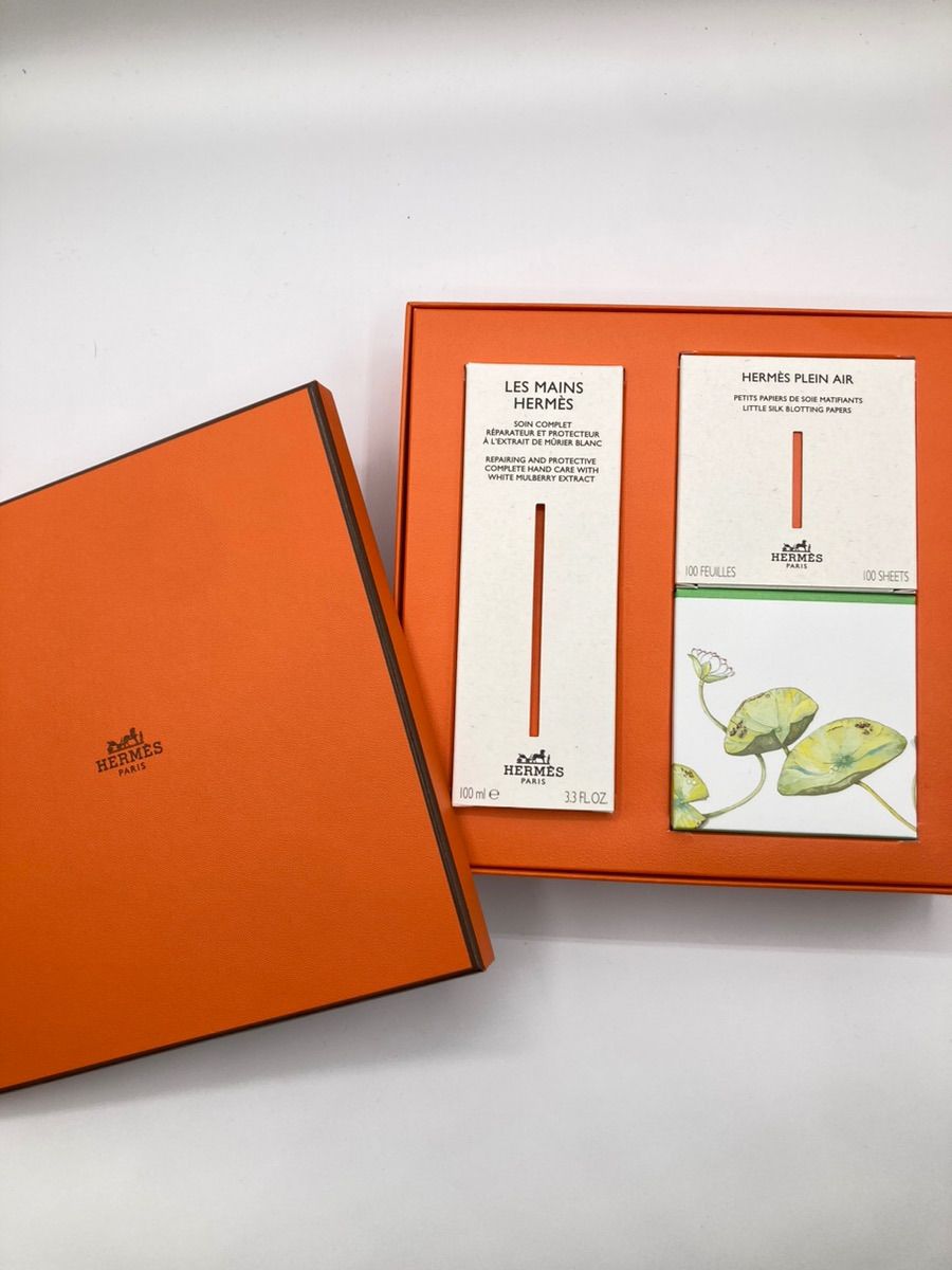 【未使用】HERMES ハンドクリーム クレームレマン あぶらとり紙　セット 1672044932.jpg?1662896552