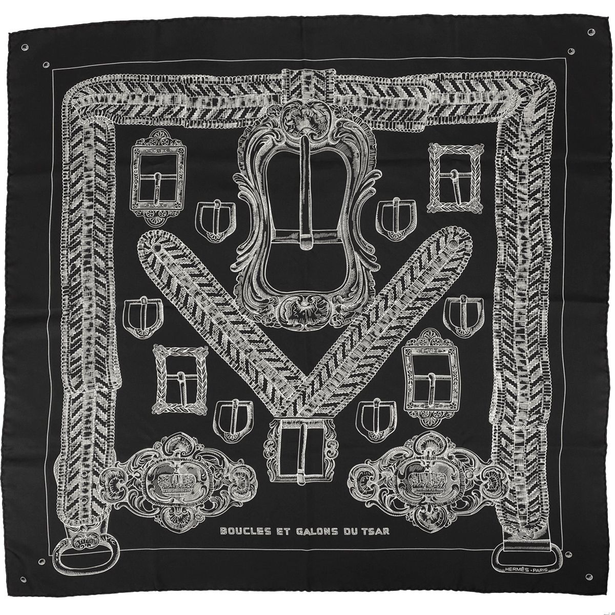 エルメス HERMES カレ 90 BOUCLES ET GALONS DU TSAR ツァーリの 