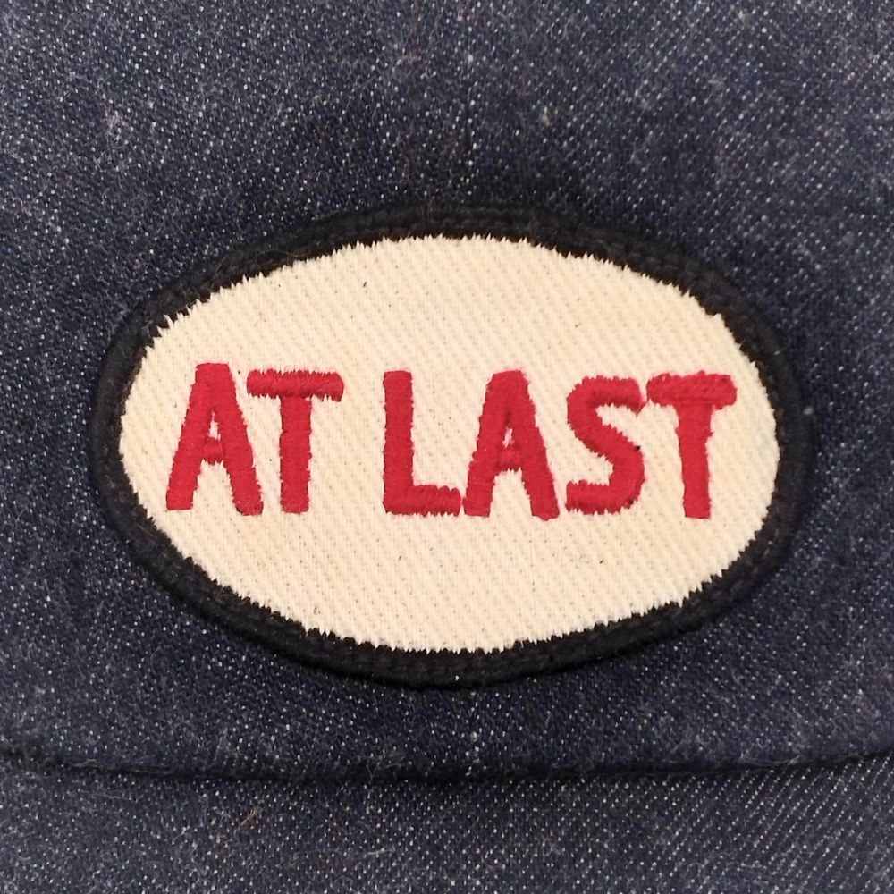 デニム ワークキャップ AT LAST atlast&co アットラスト ATLAST&CO アットラスト ロゴ ワッペン デニム ワーク キャップ
