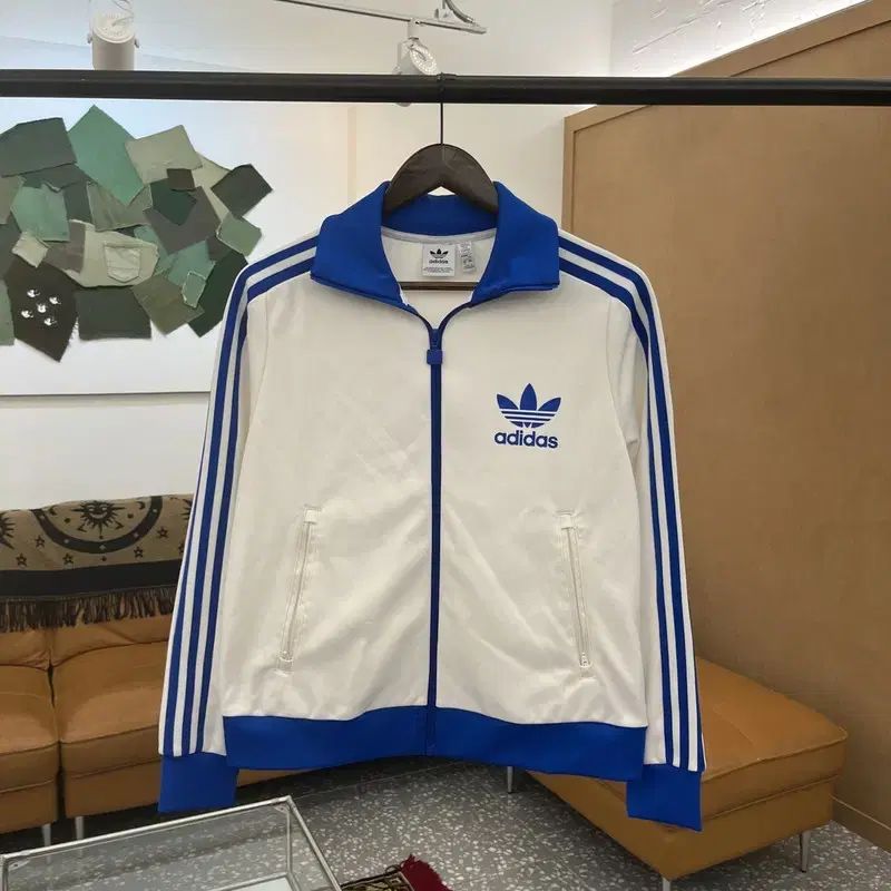 adidas アディダス BECKENBAUER ベッケンバウアー ファイヤーバード ホワイト-ブルー トラックトップス ジャージ 95 C05830