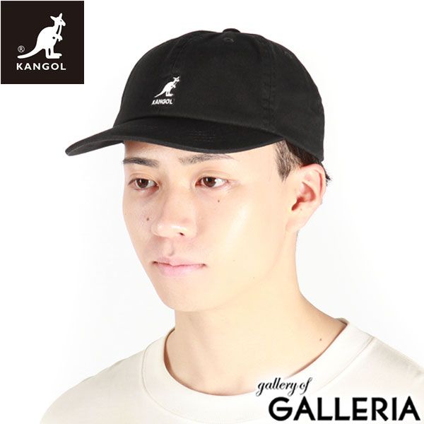 カンゴール キャップ メンズ レディース KANGOL 帽子 ブランド 浅め おしゃれ コットン WASHED BASEBALL 230-069601 100-169223 105-169002 BLACK(01)