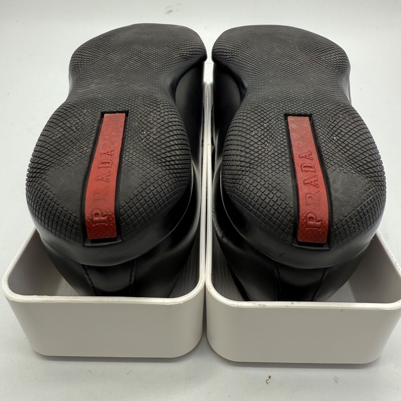 PRADA SPORT archive tech Leather Loafer UK6.5 1571 black