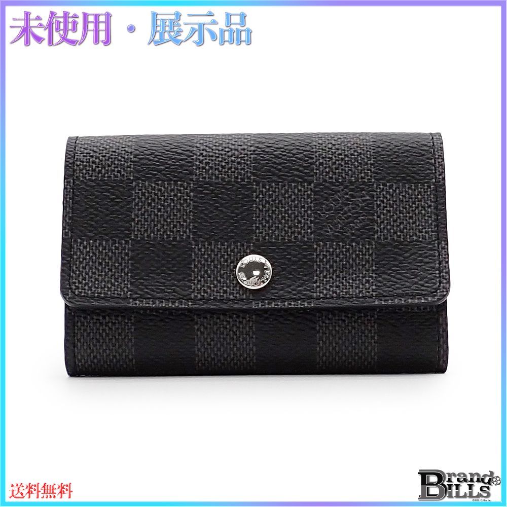 ルイ ヴィトン ミュルティクレ6 6連 キーケース メンズ ダミエ グラフィット グレー ブラック シルバー金具 M62662