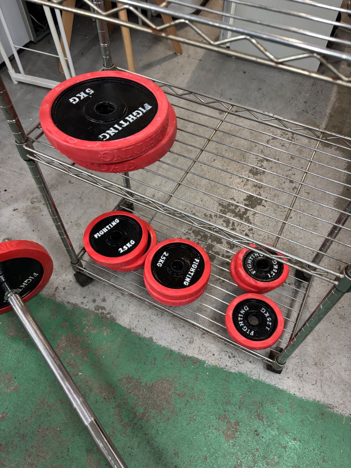 直接渡 ファイティング バーベルセット