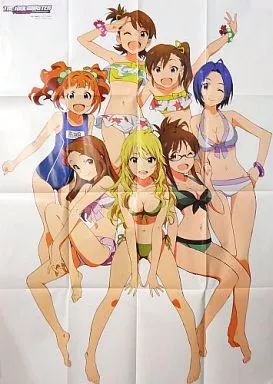 中古】ポスター（アニメ） 765プロ特大水着ポスター(16頁折) 集合(7人 