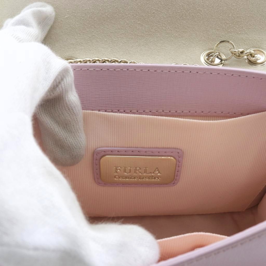 フルラ FURLA Bella チェーンショルダーバッグ ロゴ レザー