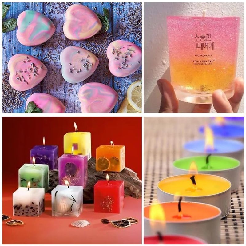 キャンドルワークス 液体染料 16色セットピポットスポイト16本付き