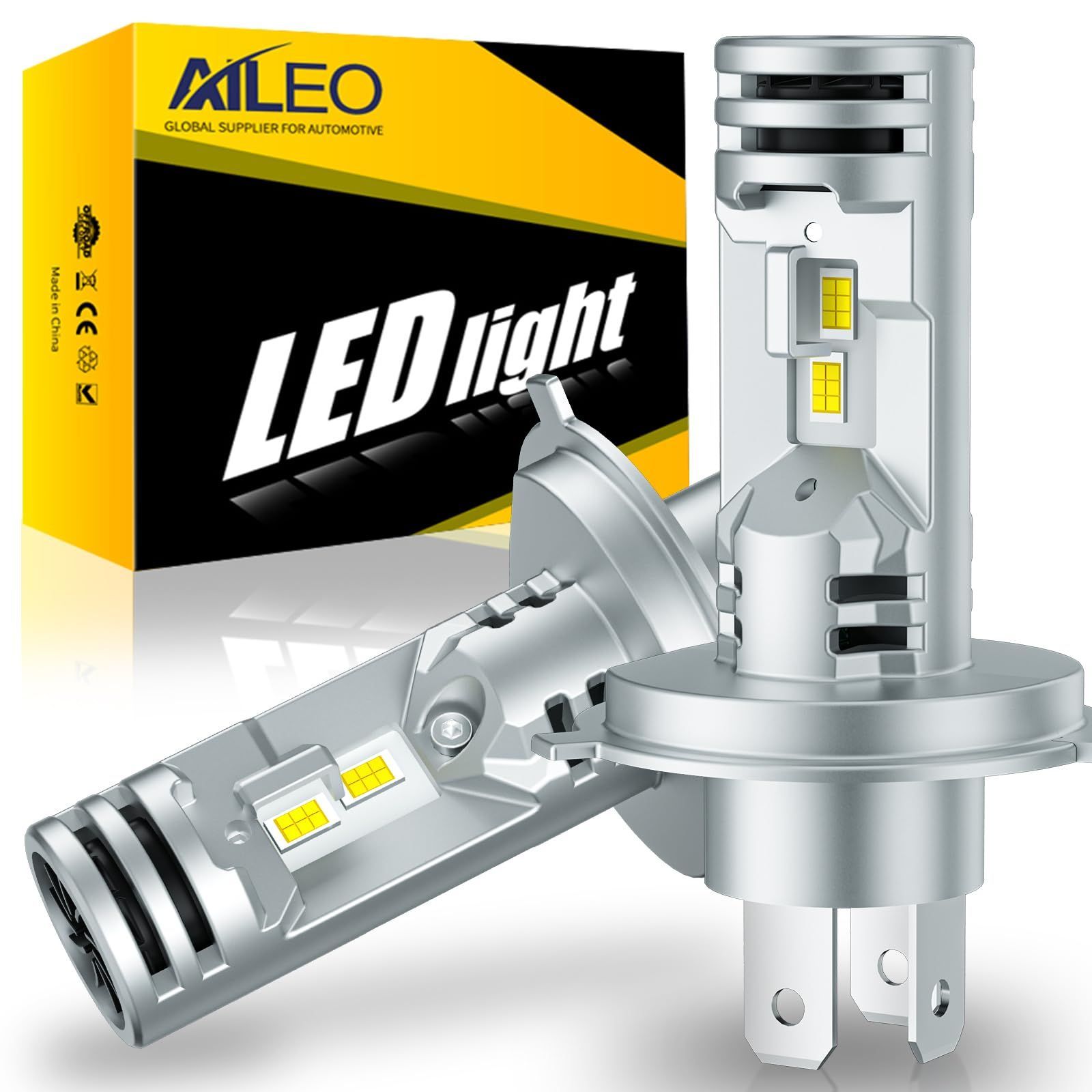 H4 AILEO H4 led ヘッドライト HI/LO切替 新車検対応 h4 led バイク用 高輝度LEDチップ搭載 爆光 ledバルブ h4  ファン付き DC9-32V ホワイト 6500K 一体型 ledバルブ 2個セット - メルカリ