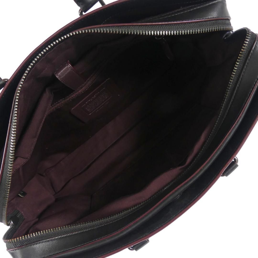 ビジネスバッグ 本革 メンズ COACH コーチ シグネチャー 黒 NR3315